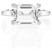 Beautiful Dreamer - Crystal Quartz Ring Vitguld