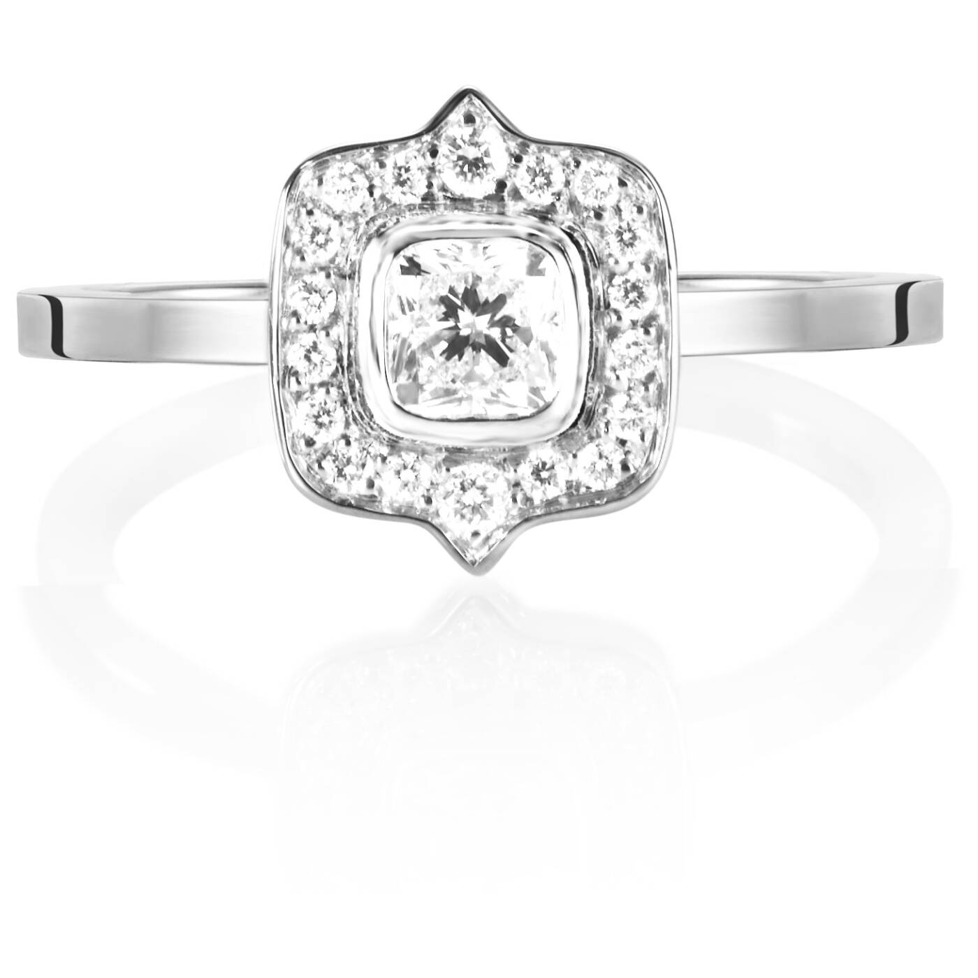 The Mrs 0.30 ct diamant Ring Vitguld