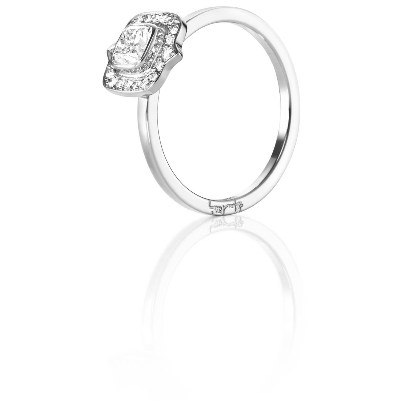 The Mrs 0.50 ct diamant Ring Vitguld