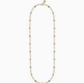 Lara small stone chain Halsband Guld