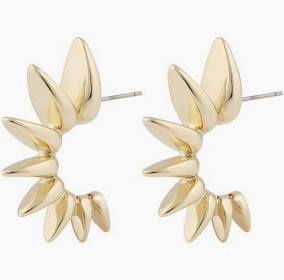 Aero oval Örhänge Guld