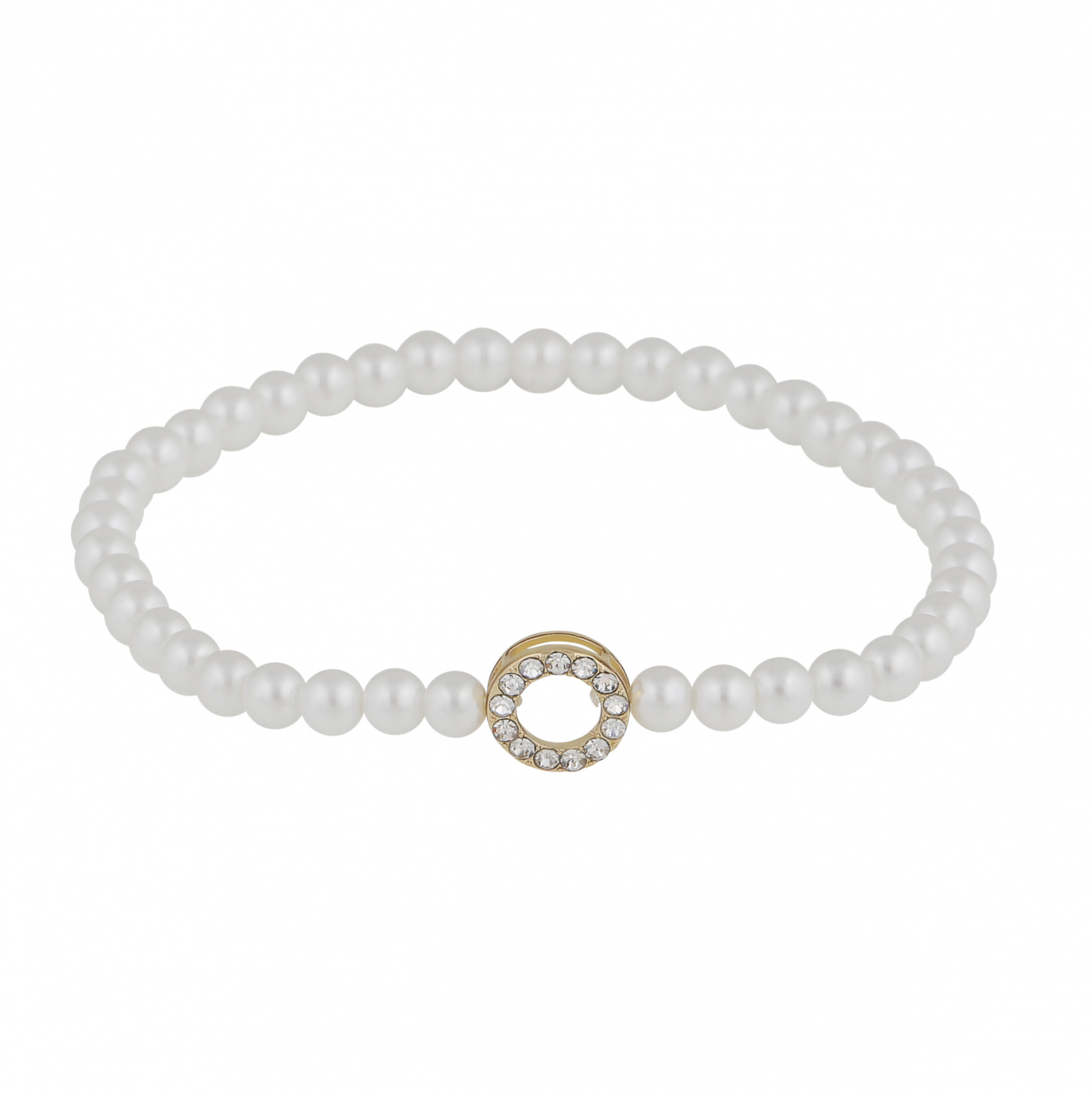 Callie elastic pearl Armband Guld