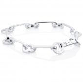 Ring Chain Armband Silver