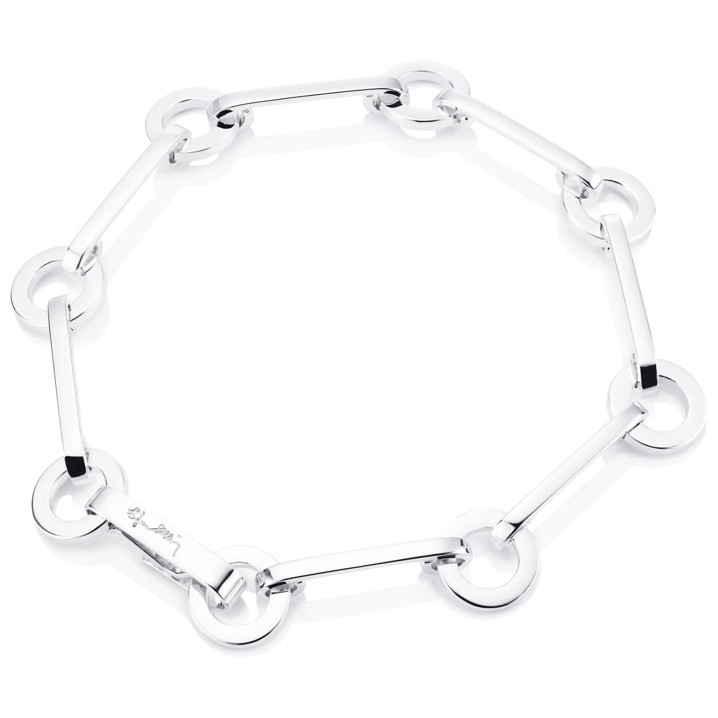 Ring Chain Armband Silver
