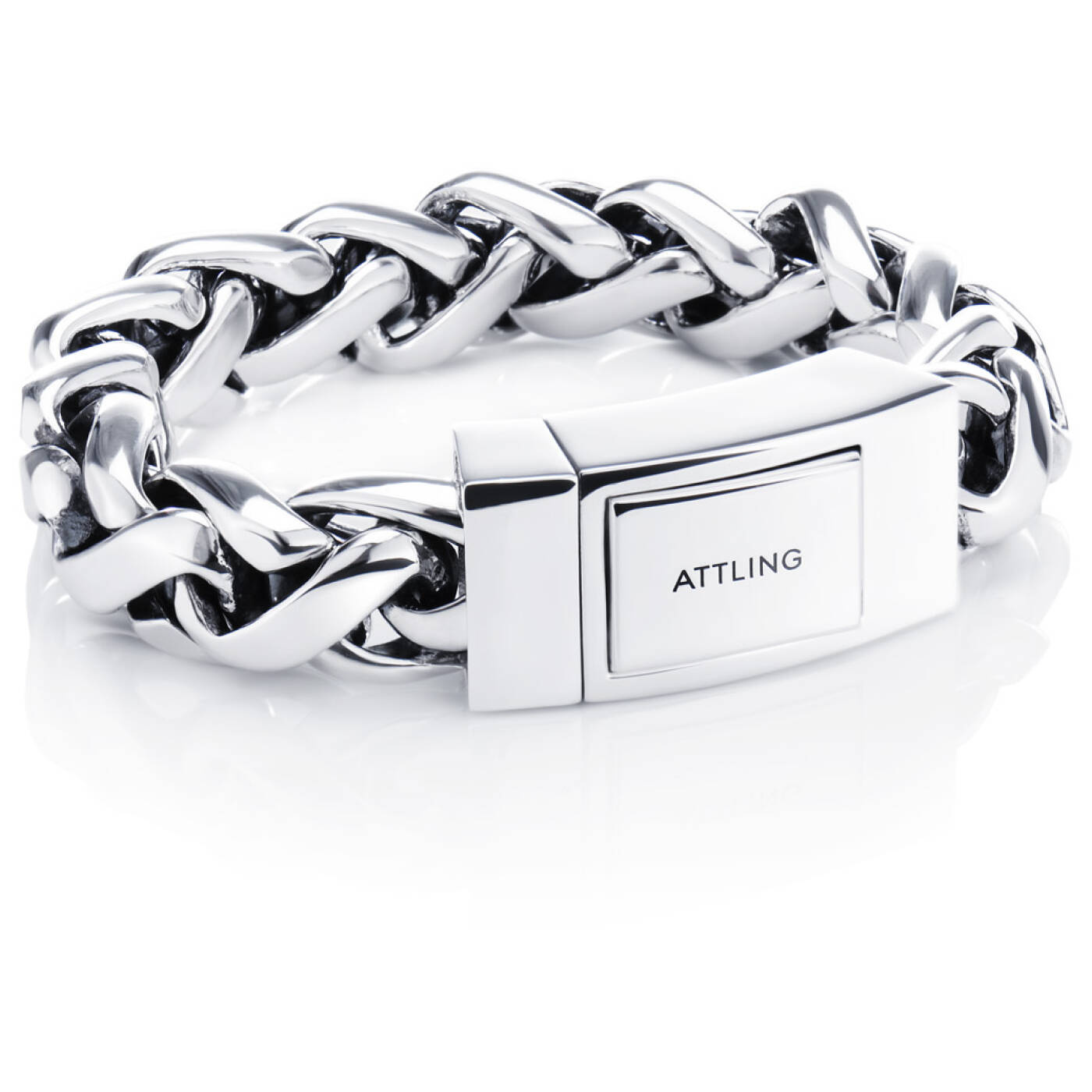 Mojo Wide Brace Armband Silver