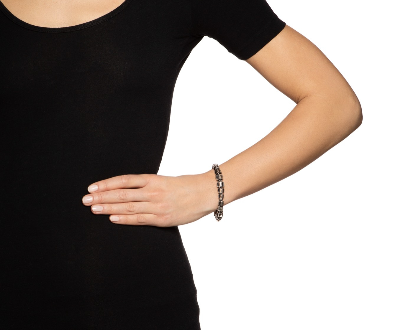 Spine Brace Armband Silver