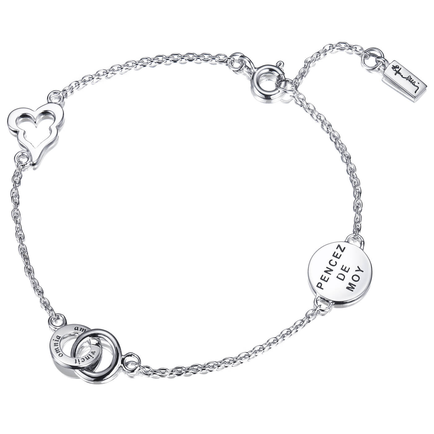 Mini Love Armband Silver 17-19 cm