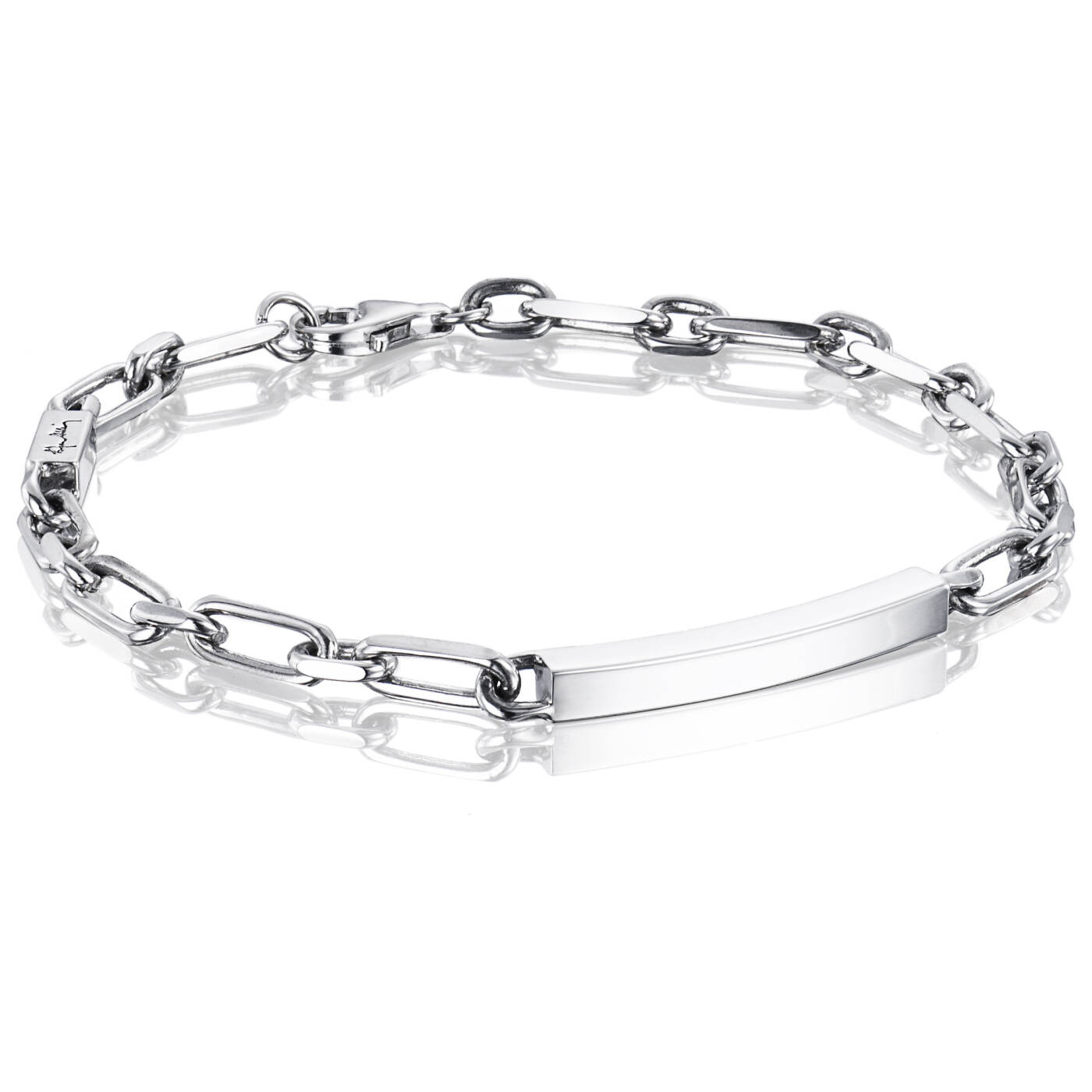 Thin Silver Brace Armband Silver