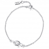 Love Knot Armband Silver 17-19 cm