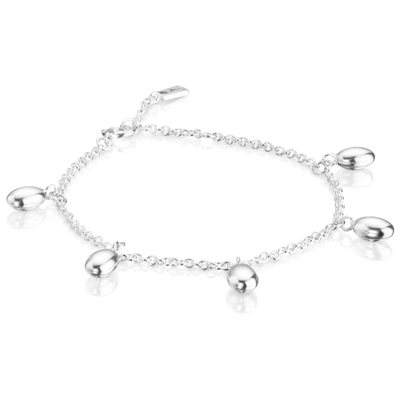 Love Beads Plain Armband Silver