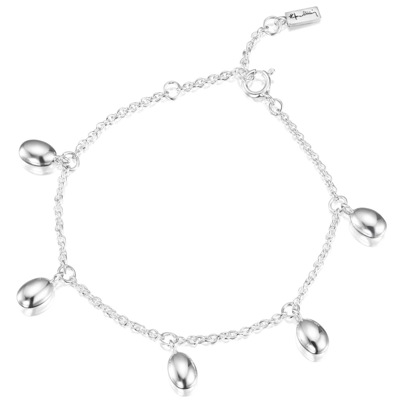 Love Beads Plain Armband Silver