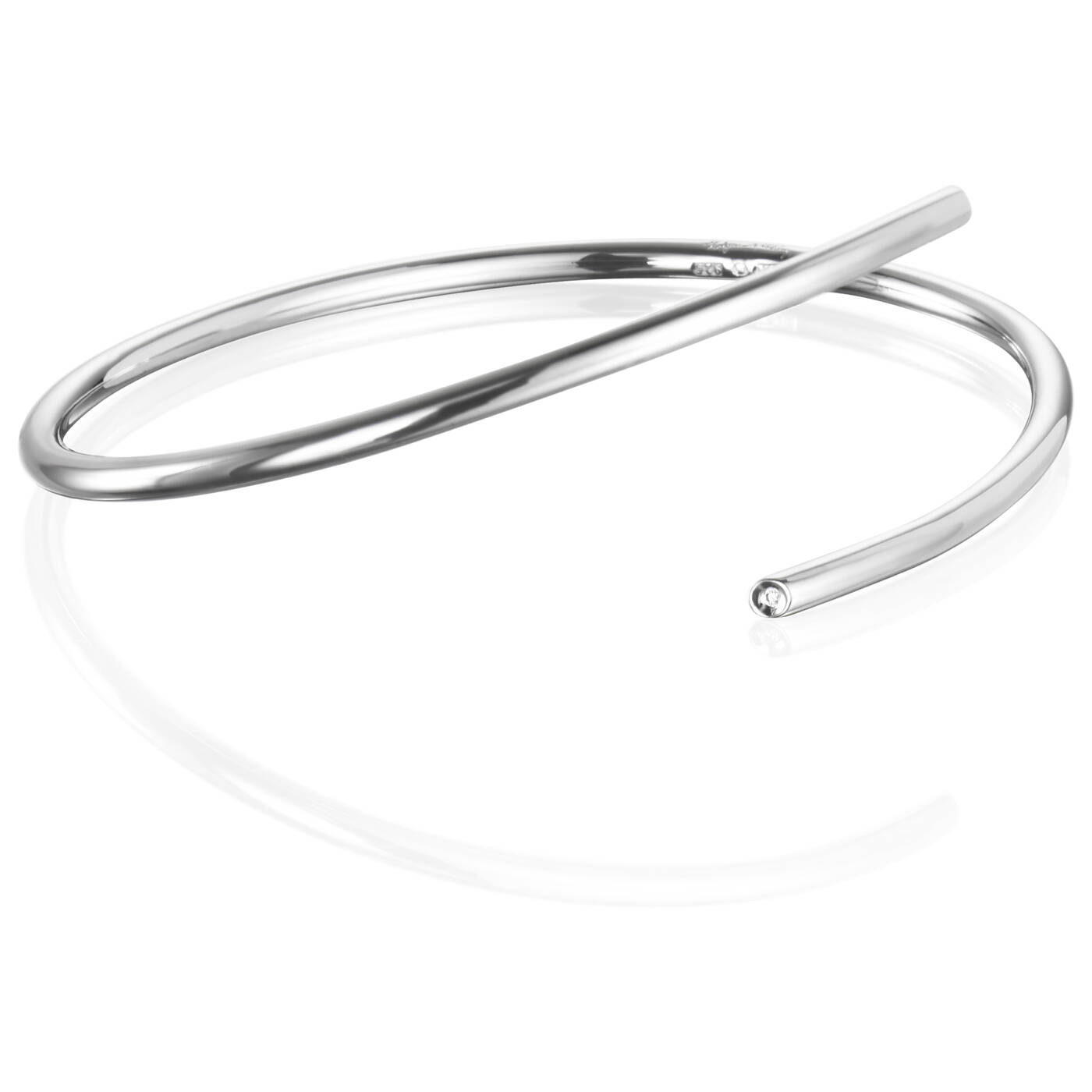 Hug Cuff Armband Silver