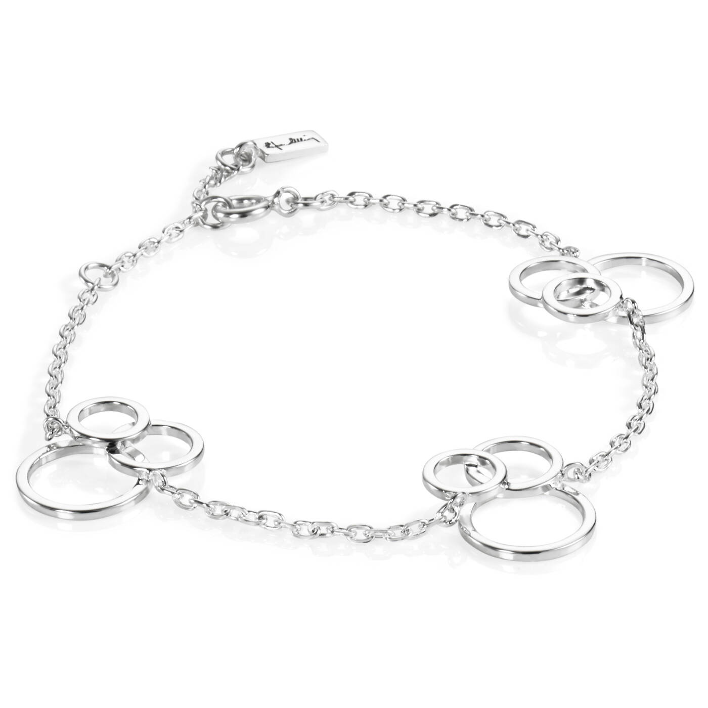 Bubbles Armband Silver 16-19 cm