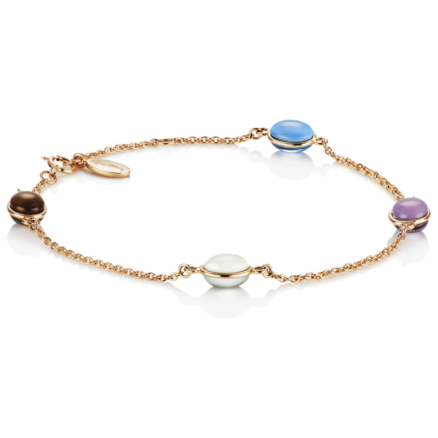 Love Beads Flow Armband Guld 17-19 cm