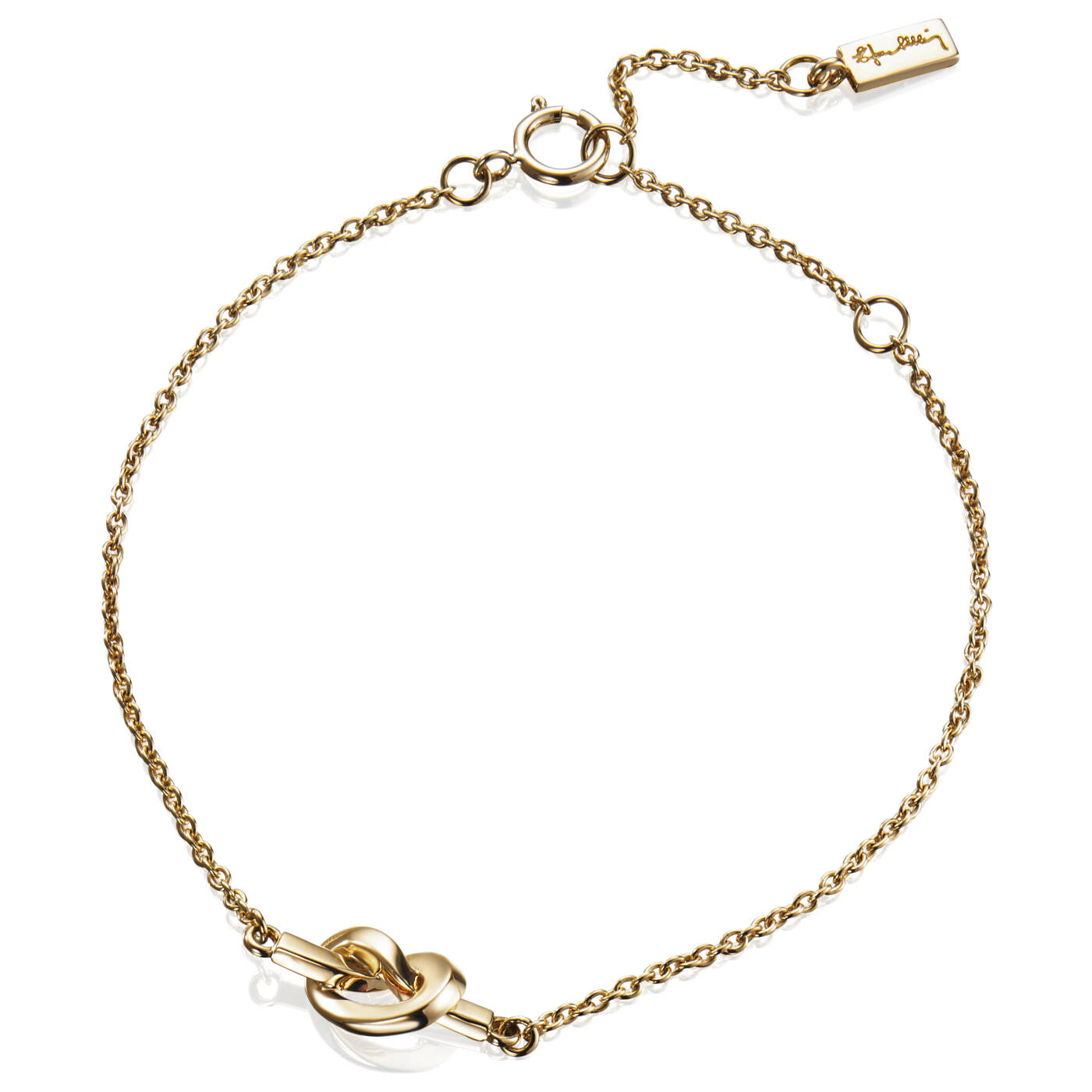 Love Knot Armband Guld 15-19 cm