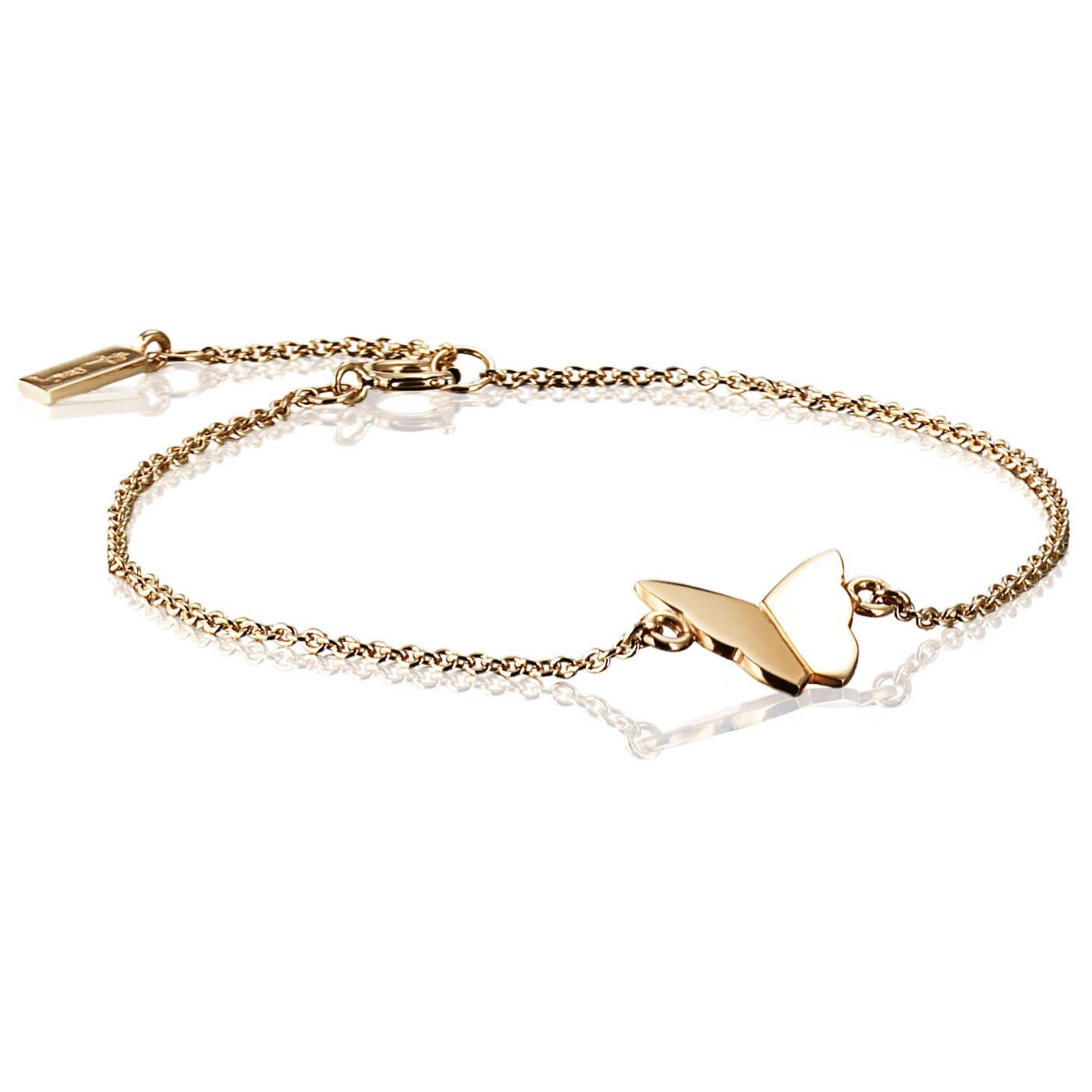 Little Miss Butterfly Armband Guld 15-19 cm
