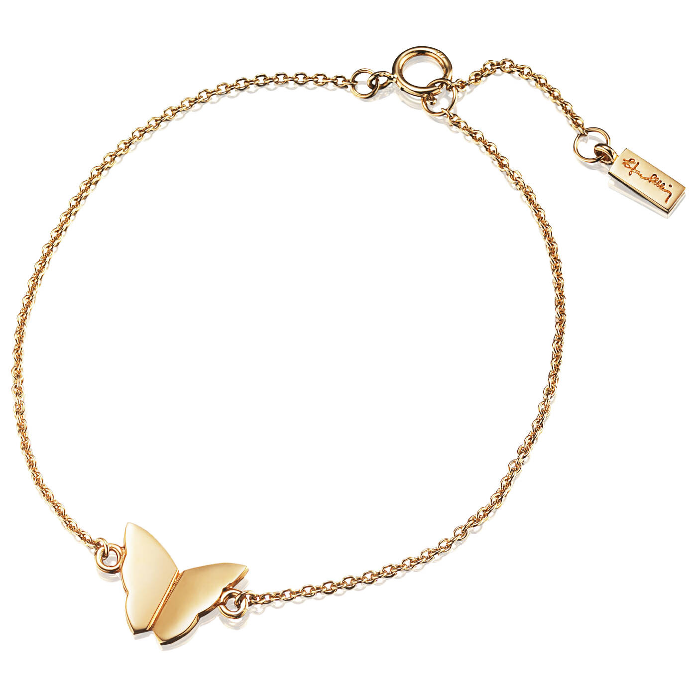 Little Miss Butterfly Armband Guld 15-19 cm
