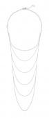 CU draped halsband Silver 90 cm