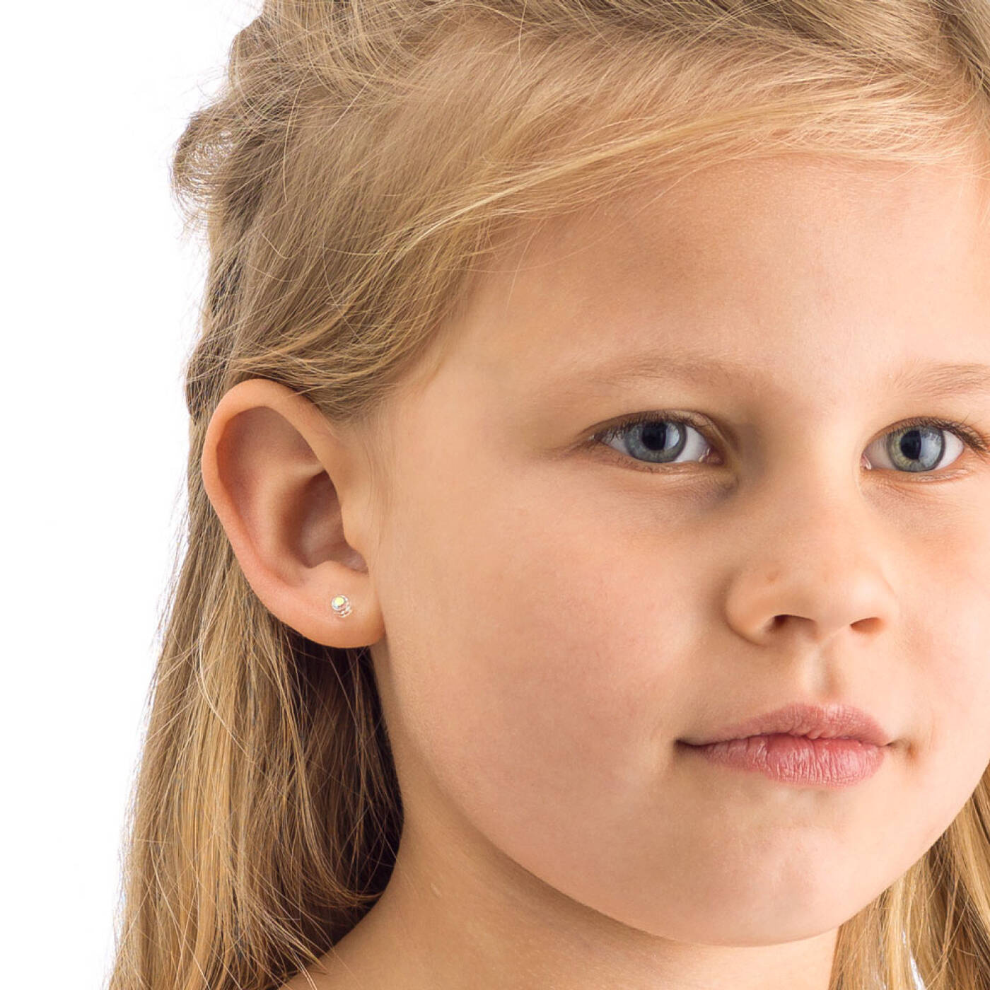 Medical Plastic  4 mm, Rainbow Örhänge