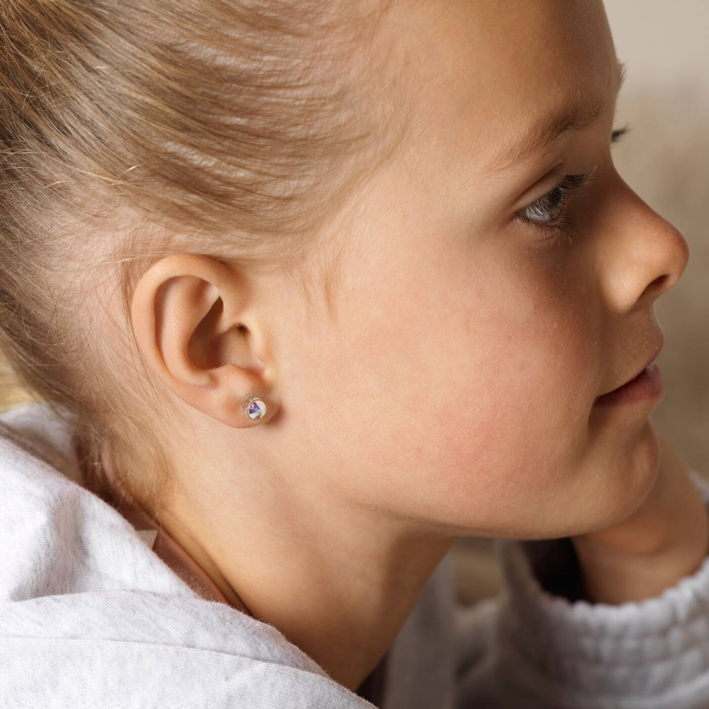 Medical Plastic  6 mm, Rainbow Örhänge