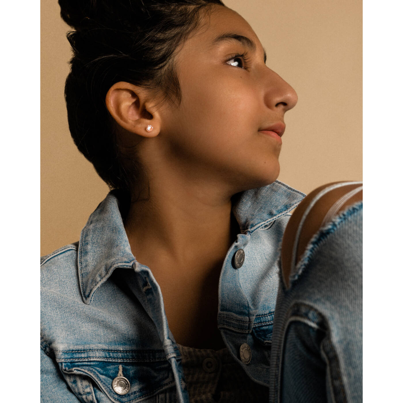 Medical Plastic  6 mm, Dusty pink Örhänge