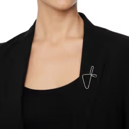 Intersection brosch Silver