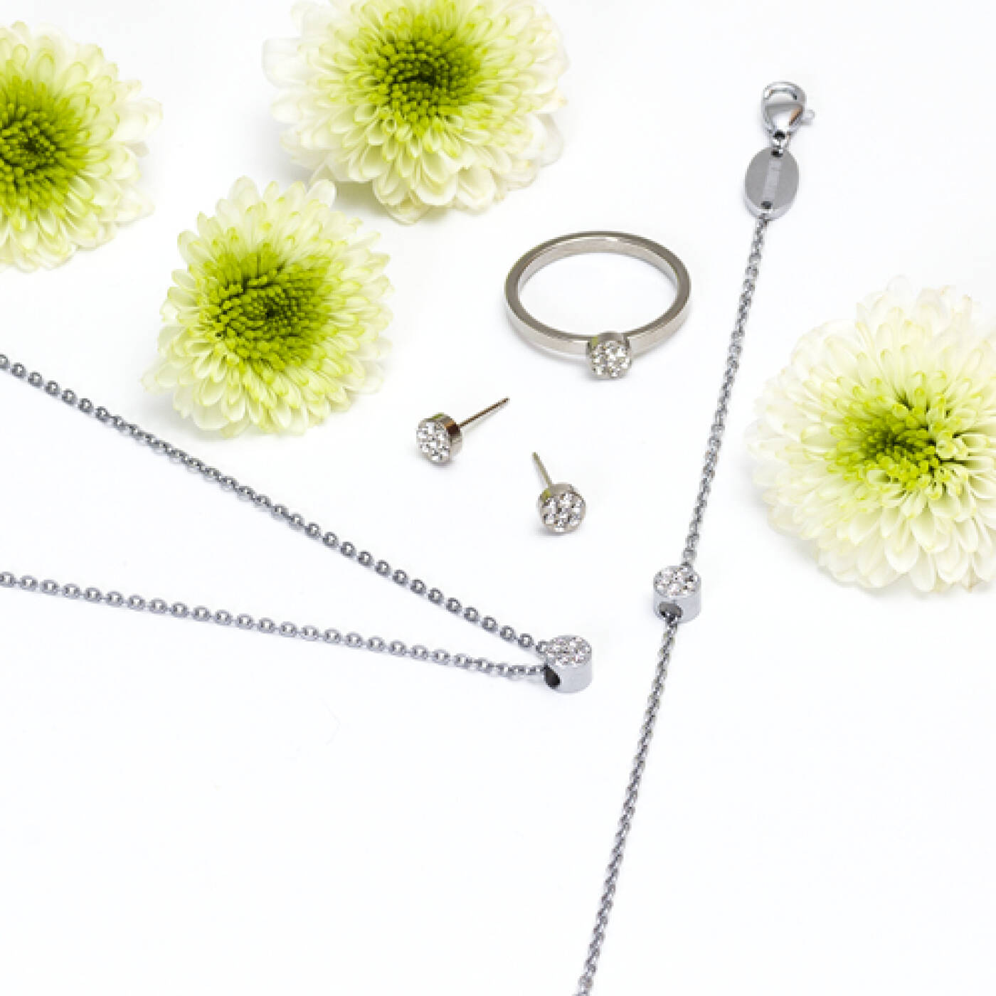 Natural Titanium Brilliance Plenary 5 mm, Crystal Örhänge