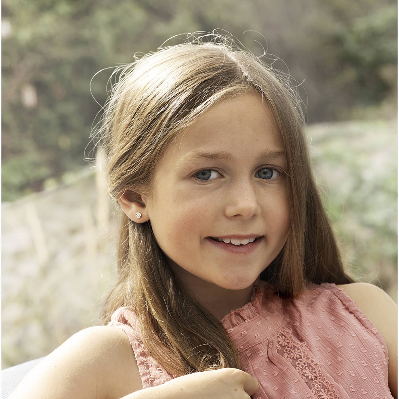 Natural Titanium Brilliance Plenary 5 mm, Crystal Örhänge