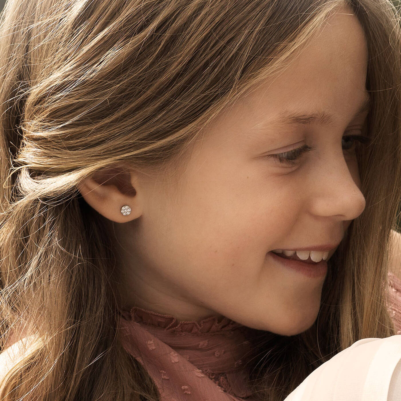 Natural Titanium Brilliance Plenary 5 mm, Crystal Örhänge