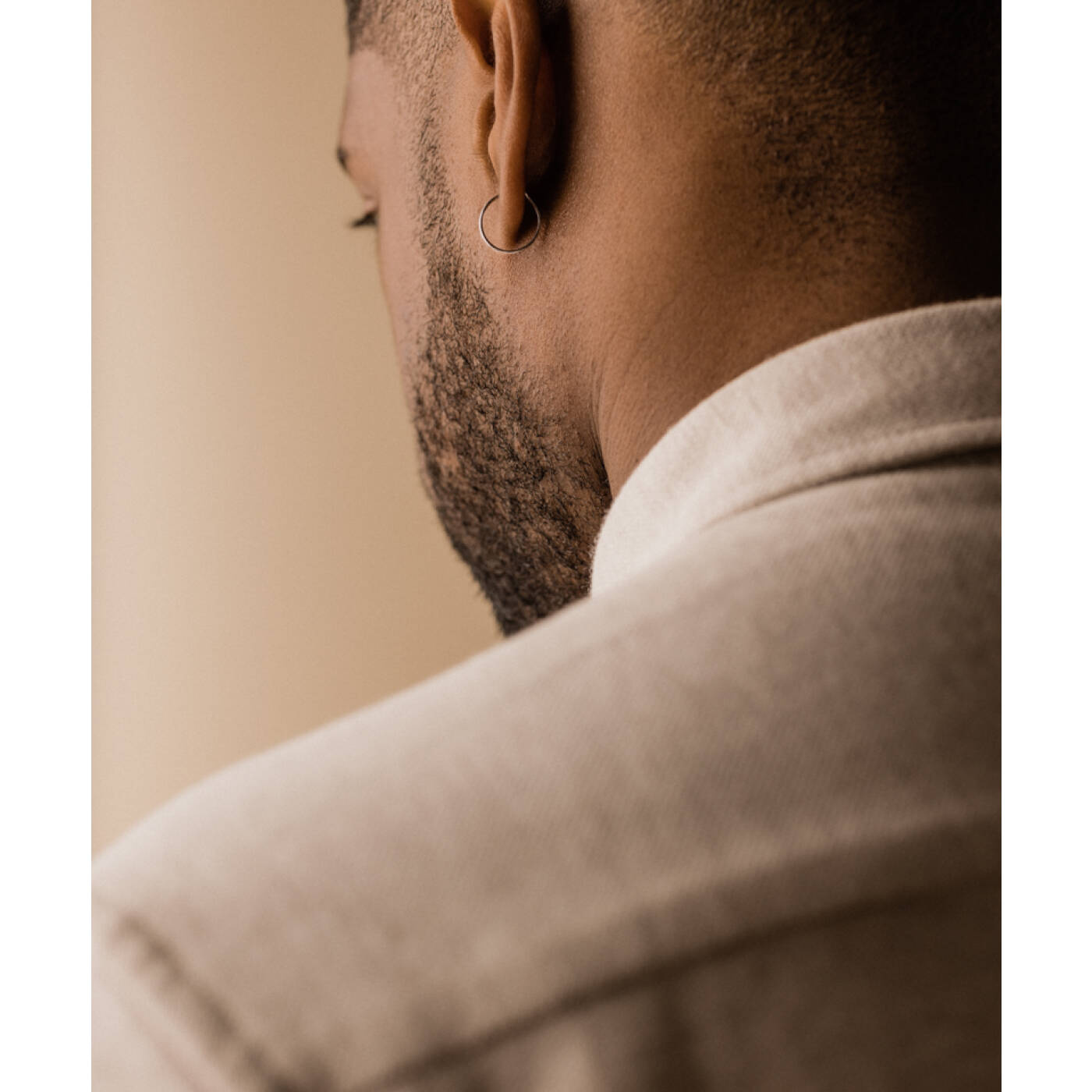 Natural Titanium Safety Ear Ring 14 mm Örhänge