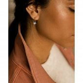 Natural Titanium Ear Ring, Pendant Star 8 mm Örhänge