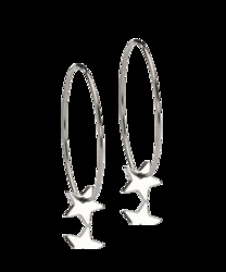 NT Ear Ring 25 mm, Pendant Star 8 mm