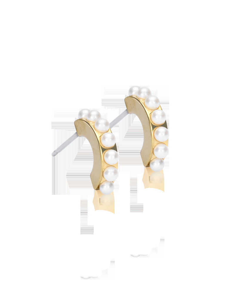 GT Pendant Pearl Curved 10 mm, White