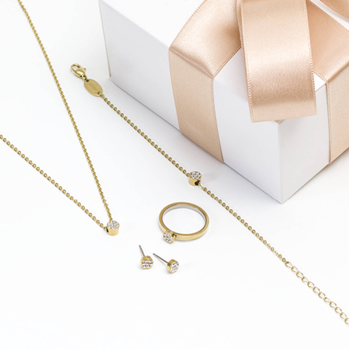 Golden Titanium Brilliance Plenary 5 mm, Crystal Örhänge