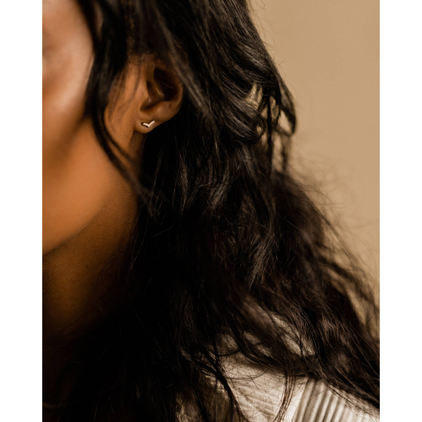 Golden Titanium Brilliance Wing 8 mm, Crystal Örhänge