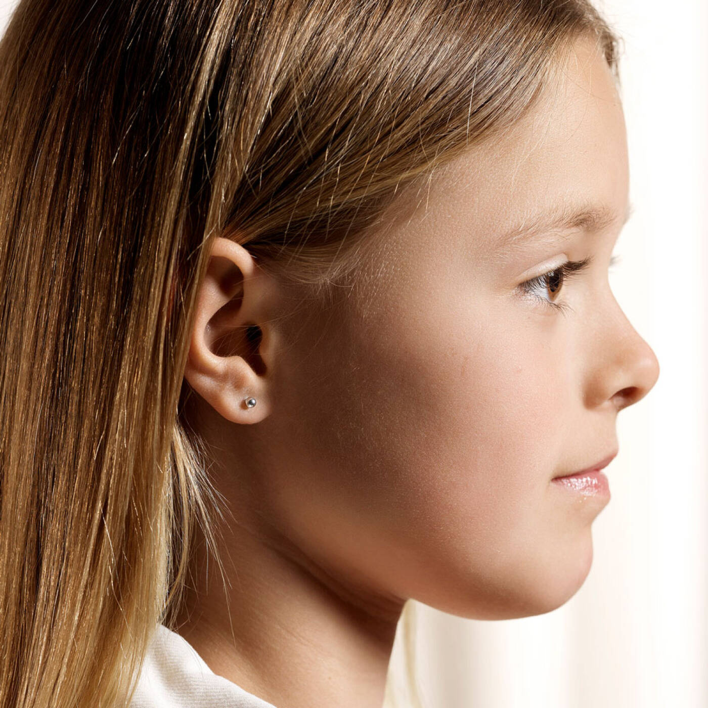 Silver Titanium Ball 3 mm Örhänge