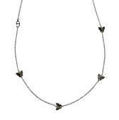 Butterfly chain halsband Black 90-95 cm