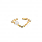 One Pearl ring guld
