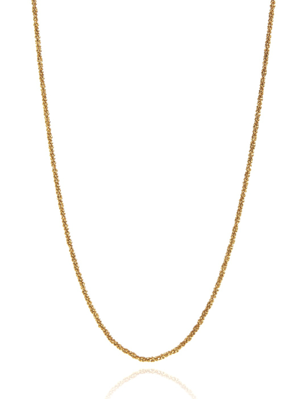 Roof plain halsband Guld 39-44 cm