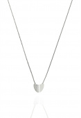 Roof small pendant halsband Silver 40-45 cm
