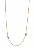 Pearl long chain halsband Guld 90+5 cm