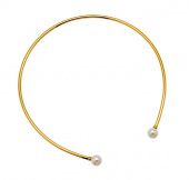 Pearl bangle halsband flex Guld