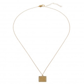 Two square pendant halsband Guld 45-60 cm