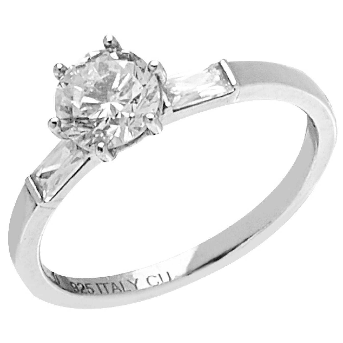 Two tripple stone ring Silver