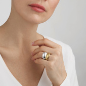 CURVE Ring SILVER Guld