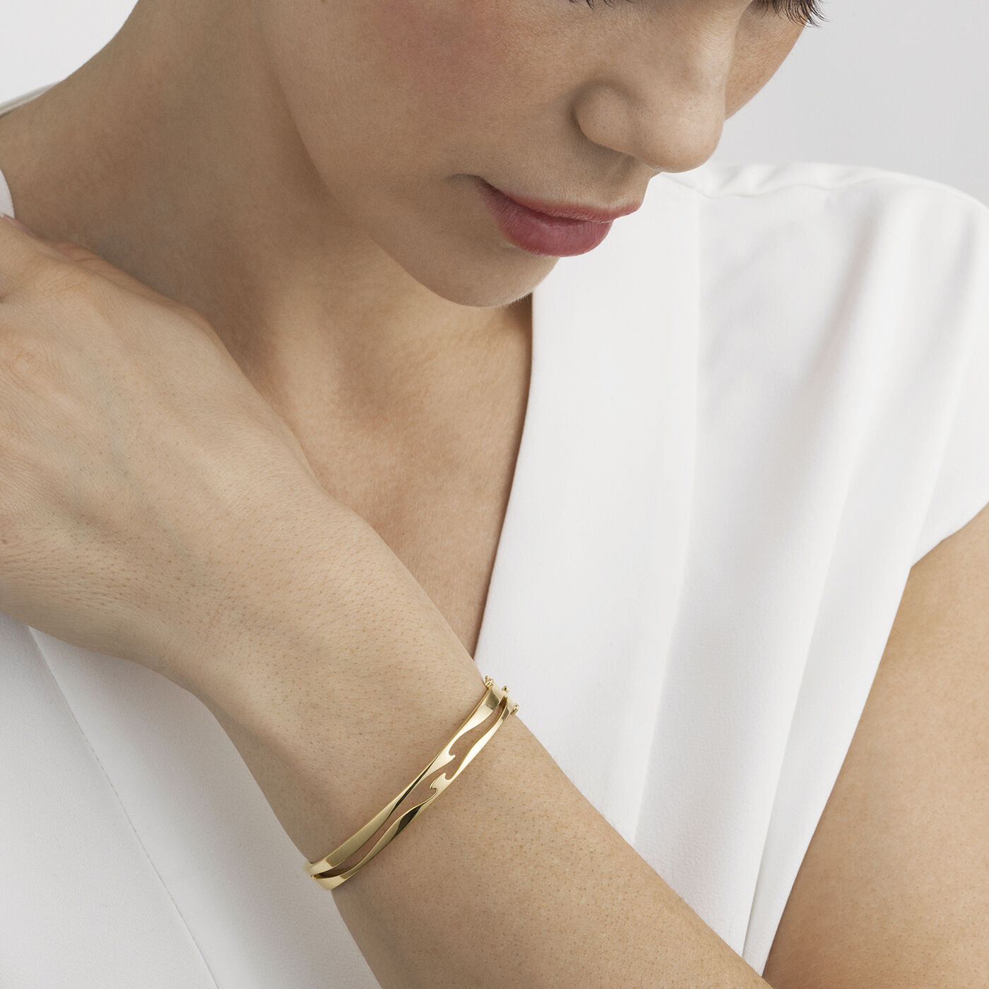 FUSION OPEN BANGLE Armband Guld
