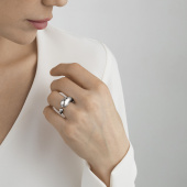 MERCY LARGE Ring Silver