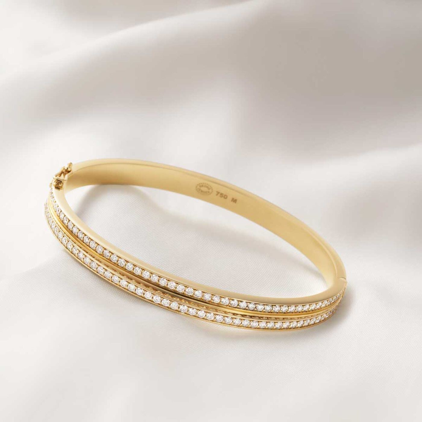 HALO BANGLE Armband Diamant PAVE 1.83 ct Guld