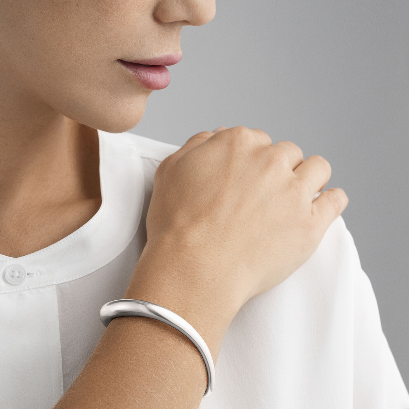 OFFSPRING OPEN BANGLE Armband Silver