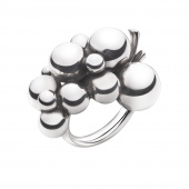 MOONLIGHT GRAPES LARGE Ring Silver